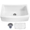 Anzzi Prisma Farmhouse Solid Surface 36" Kitchen Sink in Matte White K-AZ273-A1 - alternate 4